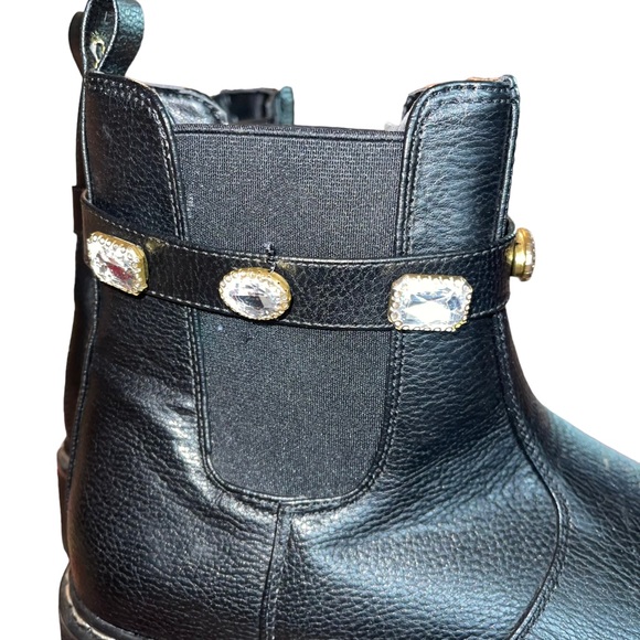 UnionBay Women’s Kelsie Boot Black With Gems Size 10 2” Platform Heel EUC - Picture 6 of 7